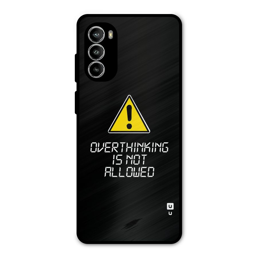 Over Thinking Metal Back Case for Moto G52