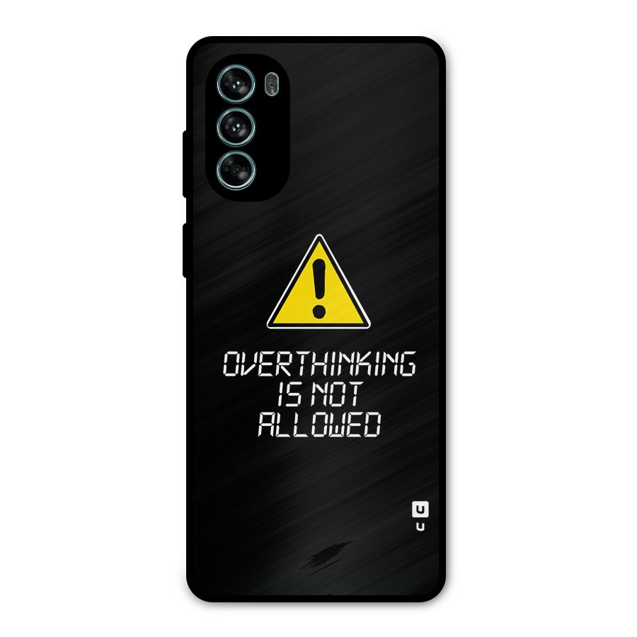Over Thinking Metal Back Case for Moto G62