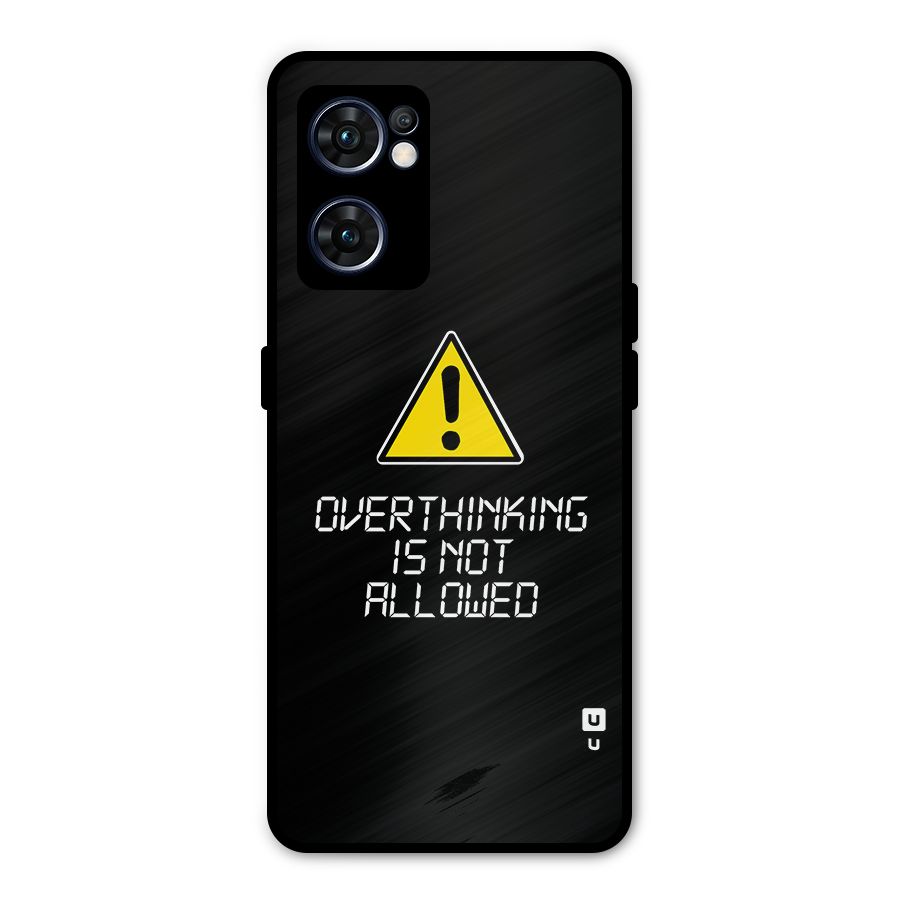 Over Thinking Metal Back Case for Oppo Reno7 5G