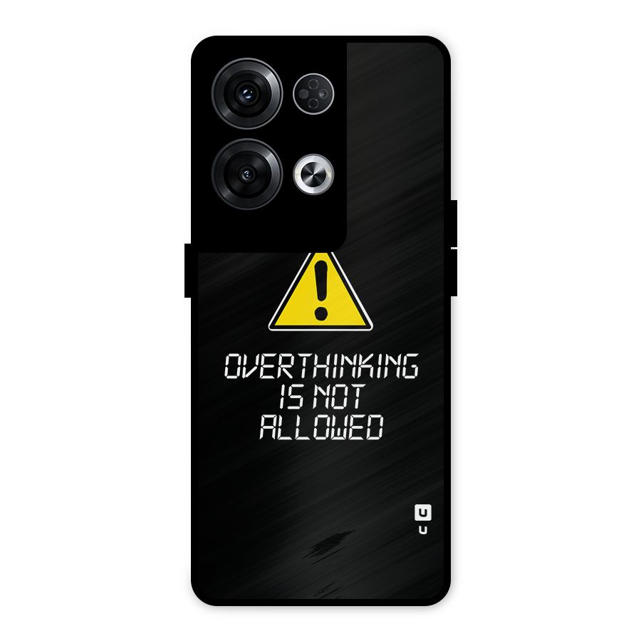 Over Thinking Metal Back Case for Oppo Reno8 Pro 5G