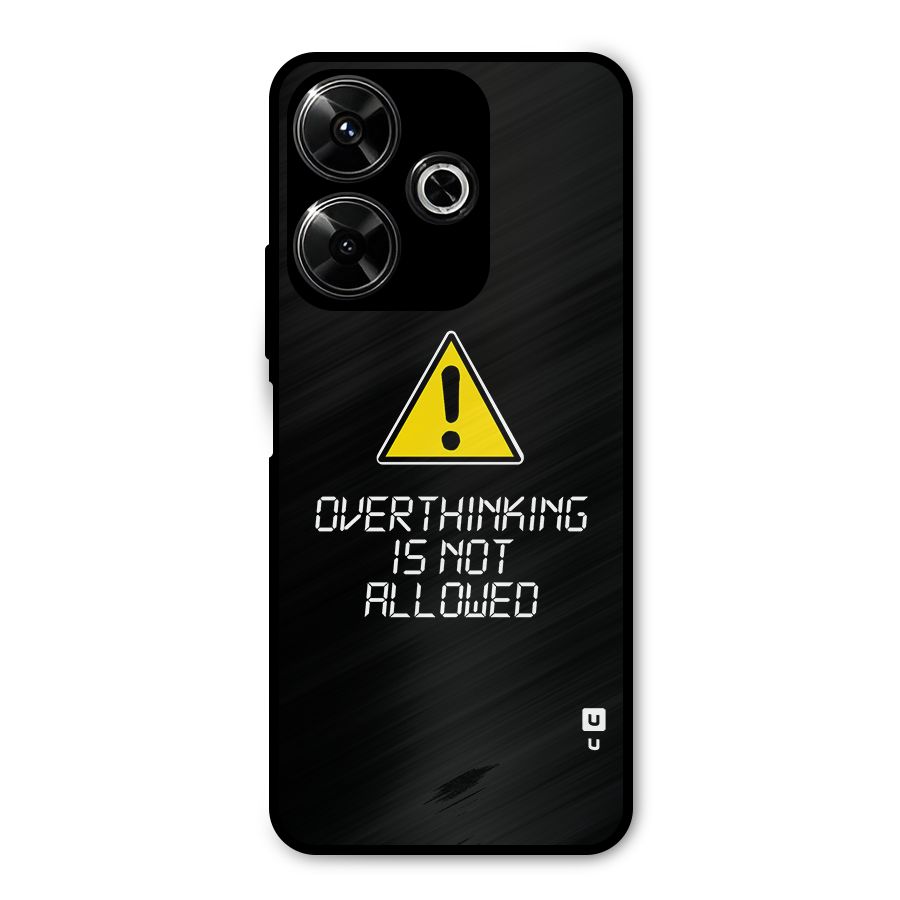 Over Thinking Metal Back Case for Poco M6 Plus