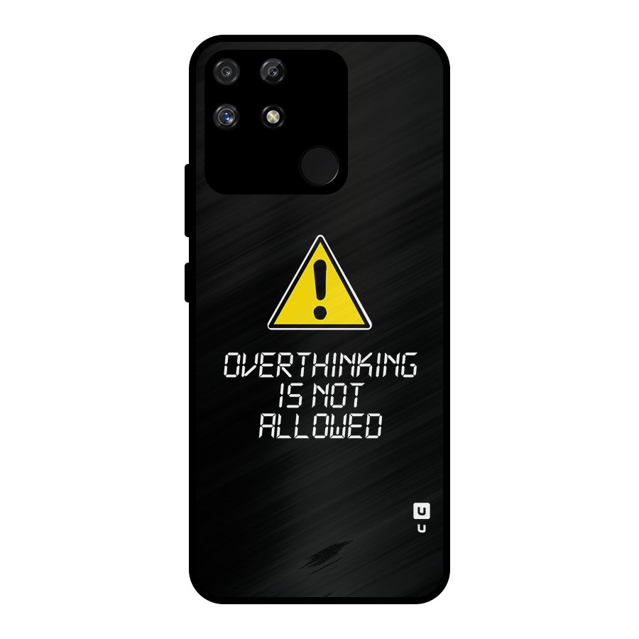 Over Thinking Metal Back Case for Realme Narzo 50A