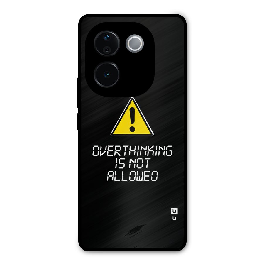 Over Thinking Metal Back Case for iQOO Z9s Pro