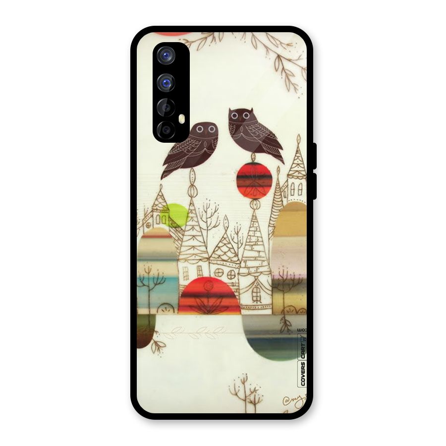 Owl Art Glass Back Case for Realme Narzo 20 Pro