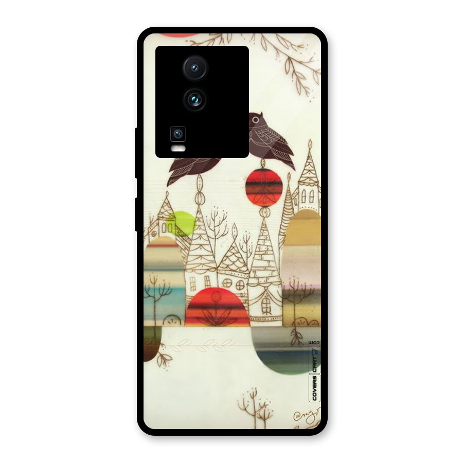 Owl Art Glass Back Case for Vivo iQOO Neo 7