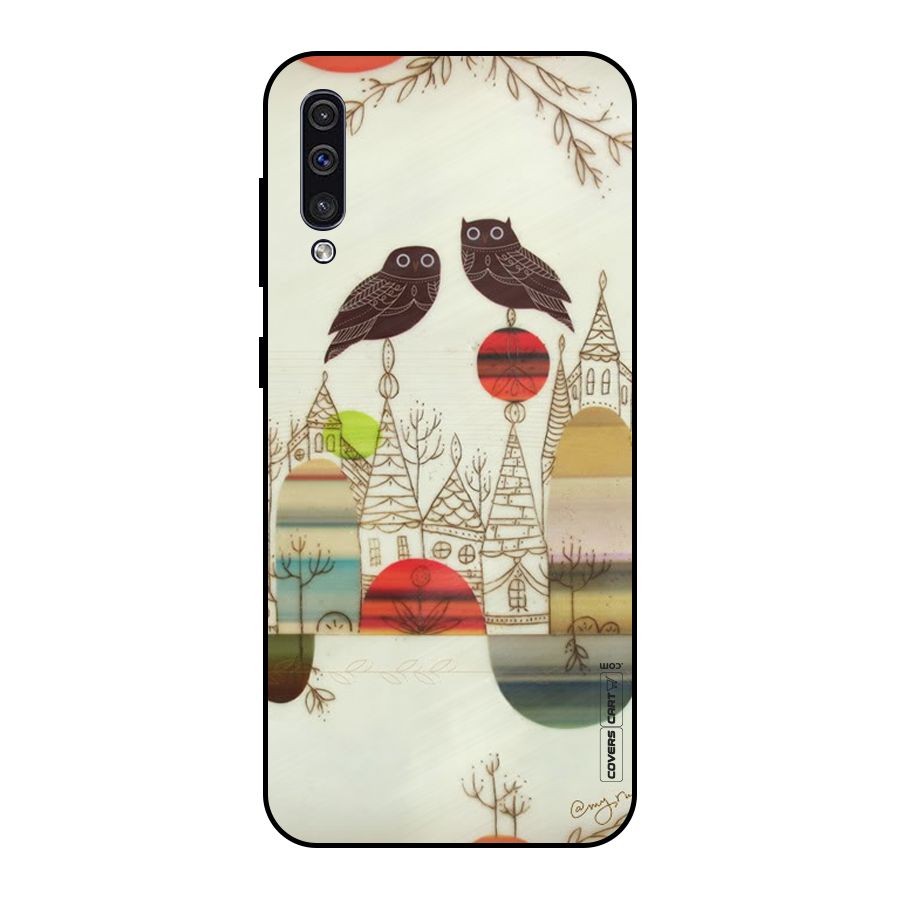 Owl Art Metal Back Case for Galaxy A30s