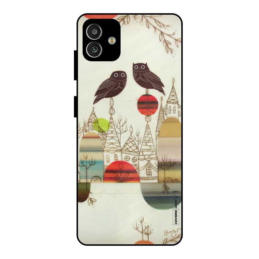 Owl Art Metal Back Case for Galaxy M13 5G