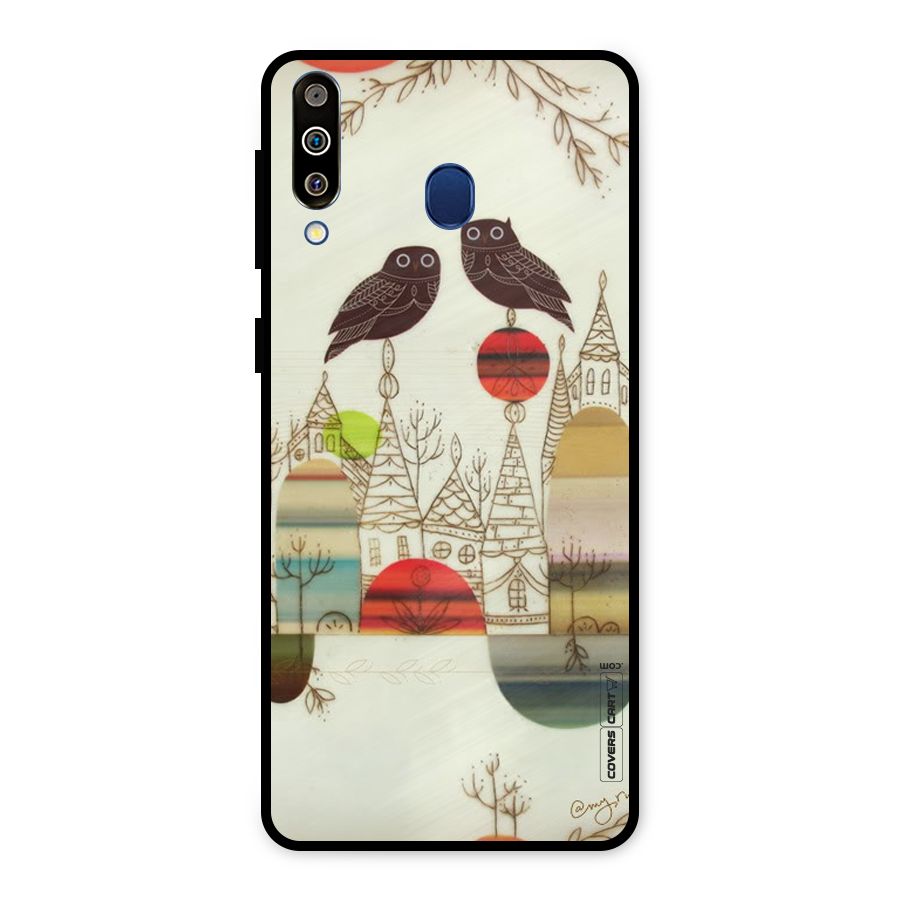 Owl Art Metal Back Case for Galaxy M30