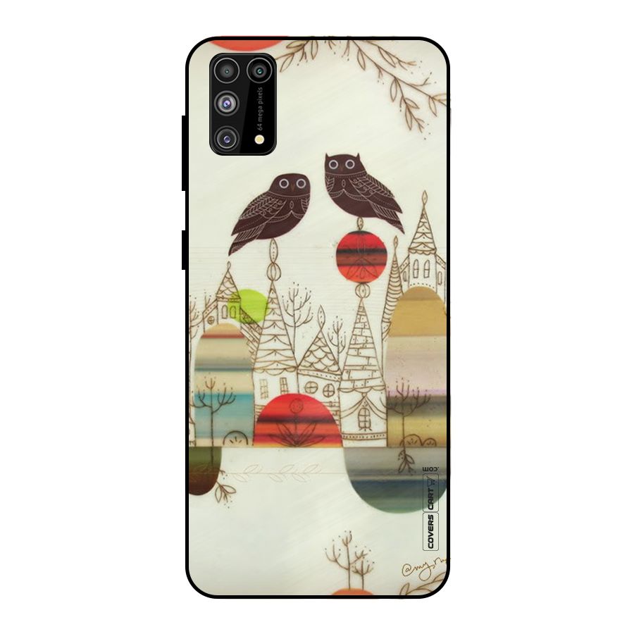 Owl Art Metal Back Case for Galaxy M31