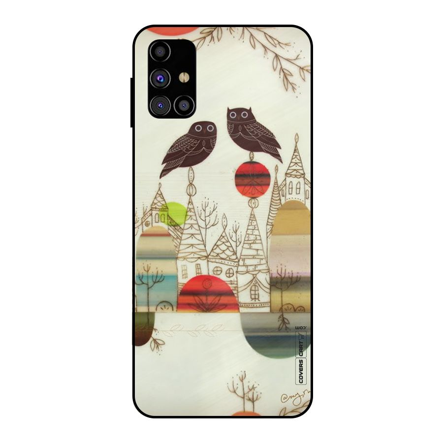 Owl Art Metal Back Case for Galaxy M31s