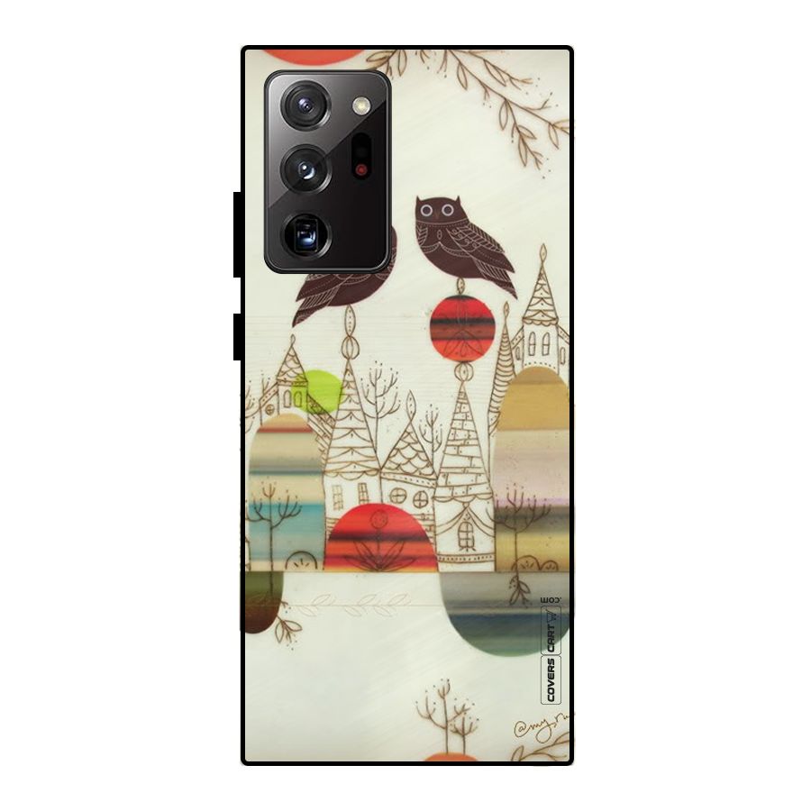 Owl Art Metal Back Case for Galaxy Note 20 Ultra