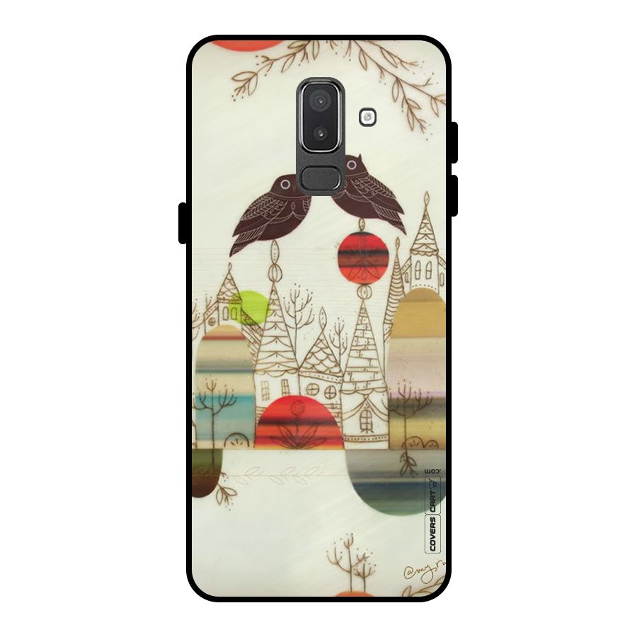 Owl Art Metal Back Case for Galaxy On8 (2018)