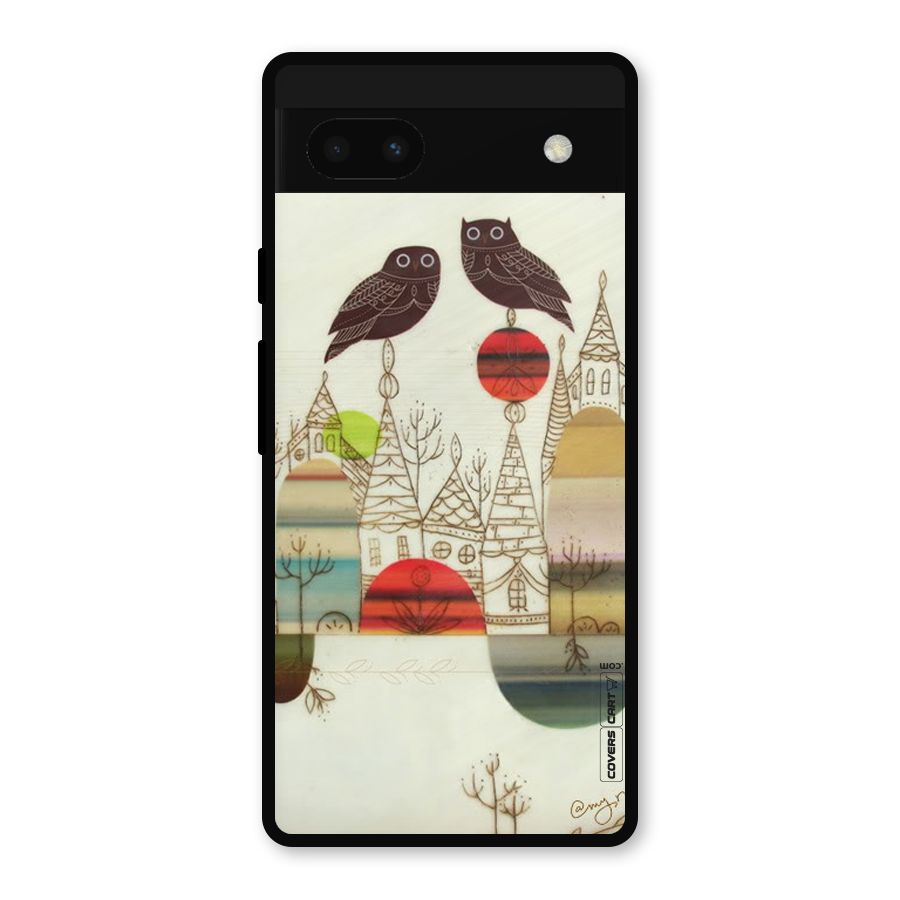 Owl Art Metal Back Case for Google Pixel 6a