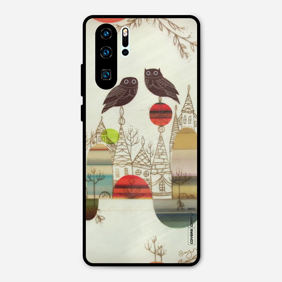 Owl Art Metal Back Case for Huawei P30 Pro