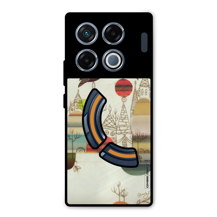Owl Art Metal Back Case for Infinix GT 20 Pro