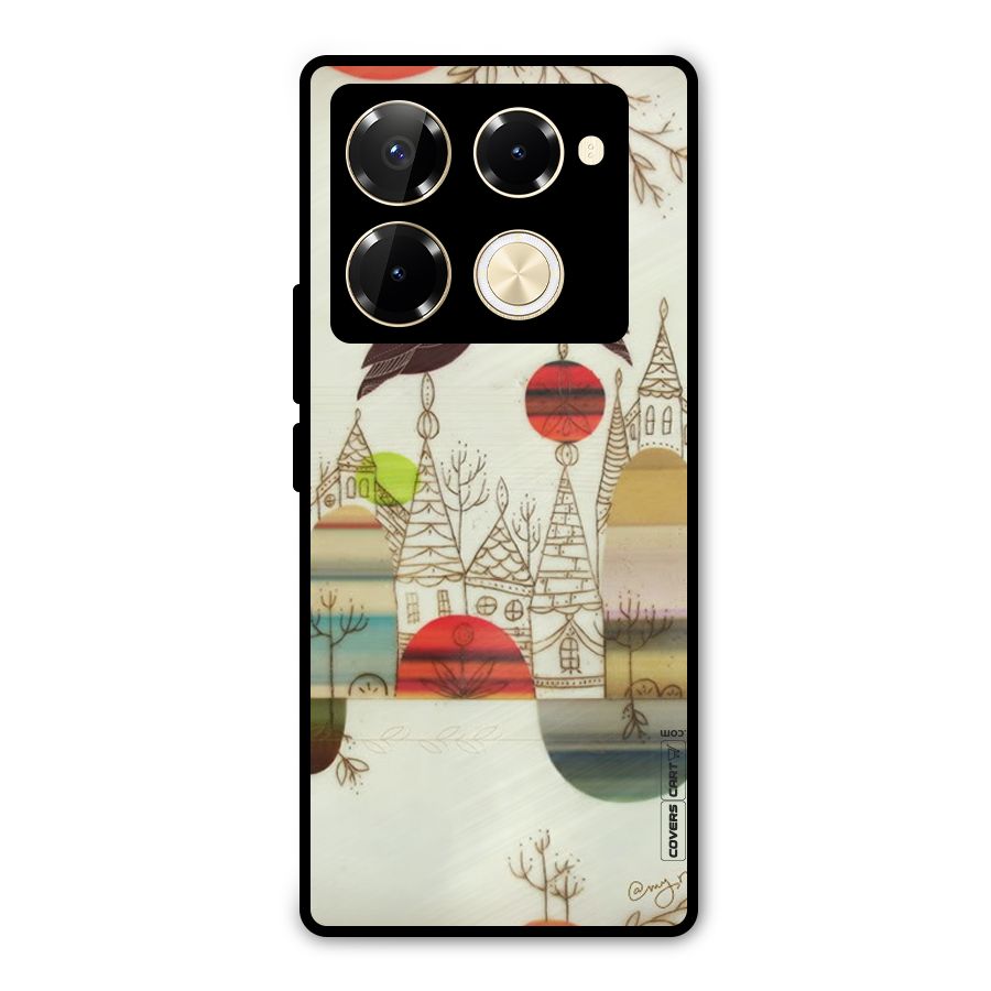 Owl Art Metal Back Case for Infinix Note 40 Pro Plus