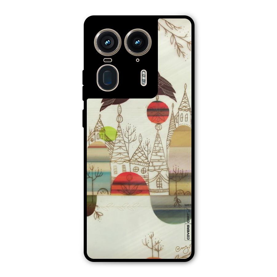 Owl Art Metal Back Case for Motorola Edge 50 Ultra