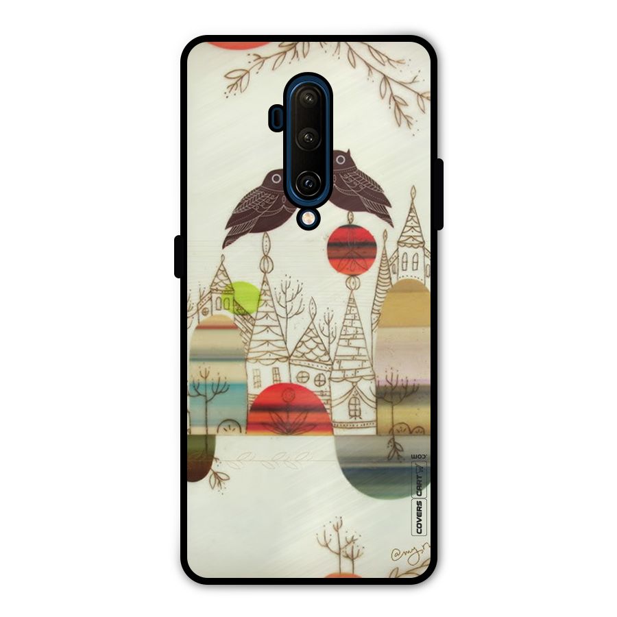 Owl Art Metal Back Case for OnePlus 7T Pro