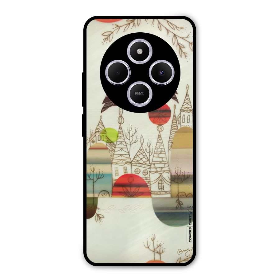 Owl Art Metal Back Case for Poco C75 5G