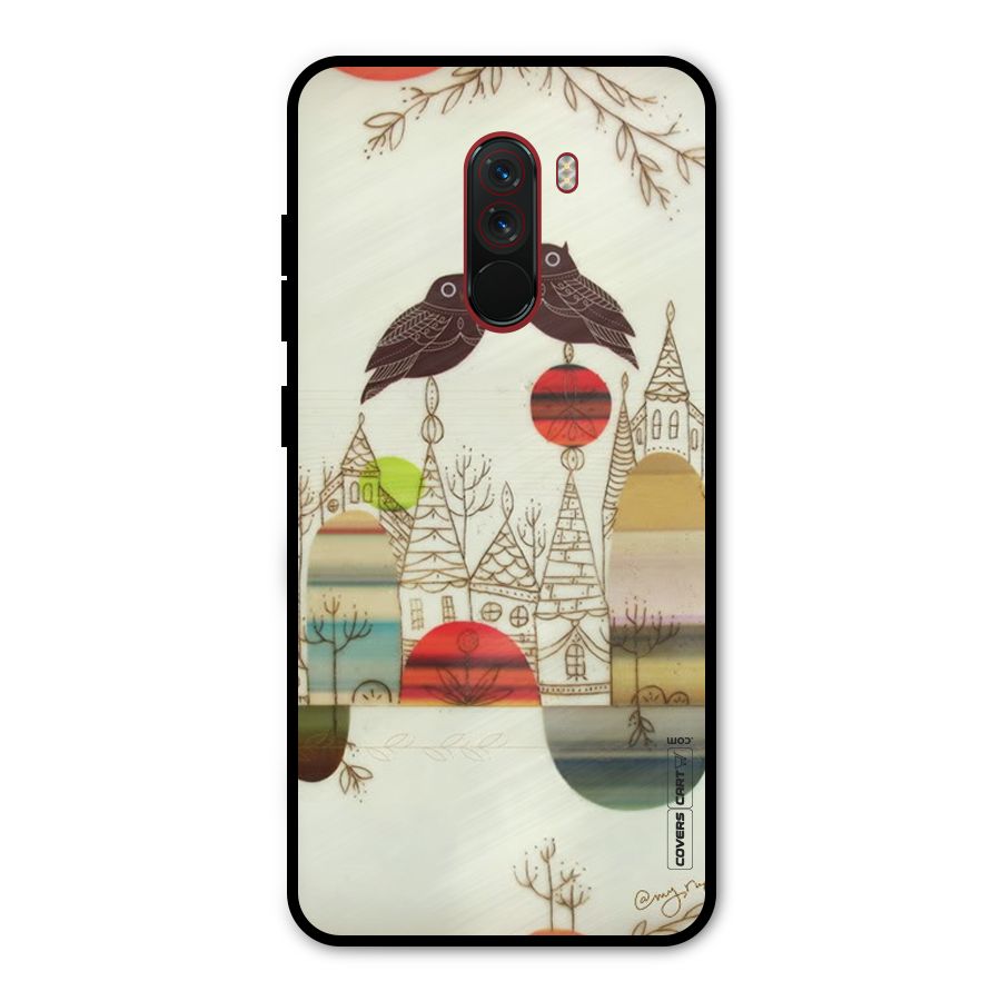 Owl Art Metal Back Case for Poco F1