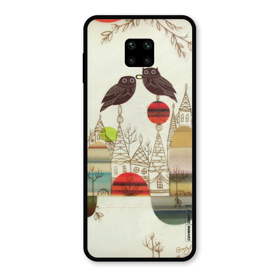 Owl Art Metal Back Case for Poco M2 Pro