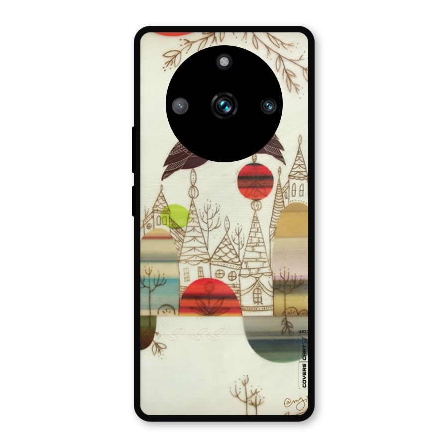 Owl Art Metal Back Case for Realme 11 Pro