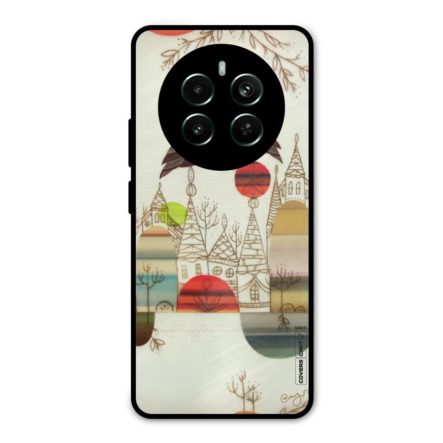 Owl Art Metal Back Case for Realme 12 Pro Plus