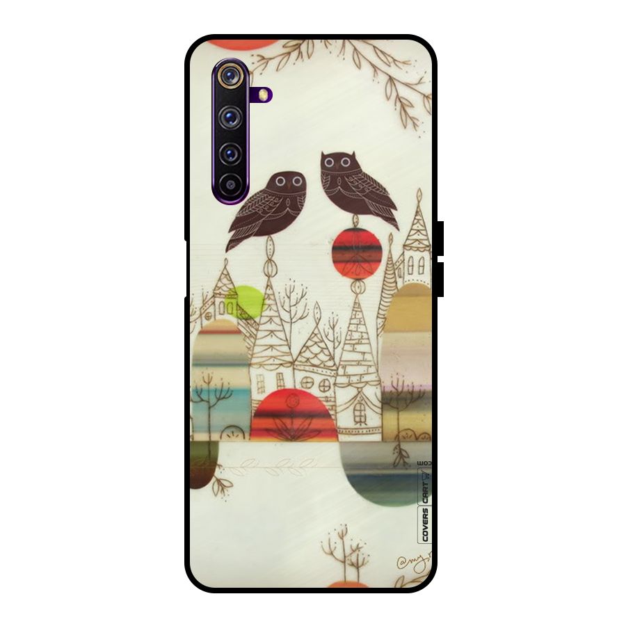 Owl Art Metal Back Case for Realme 6 Pro