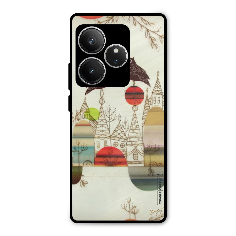 Owl Art Metal Back Case for Realme GT 6