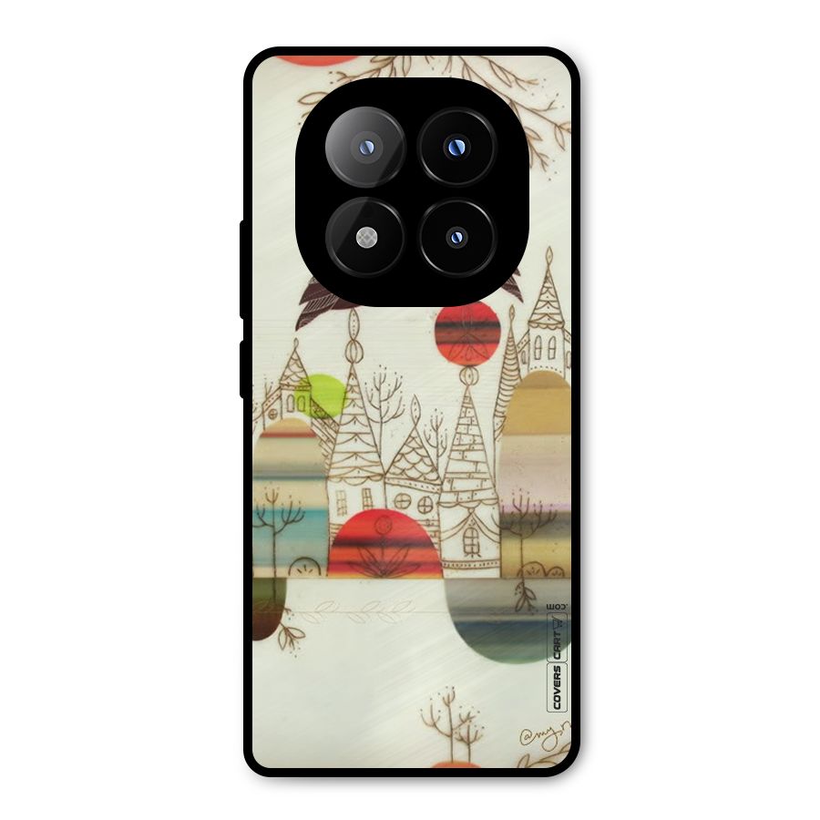 Owl Art Metal Back Case for Redmi Note 14 Pro Plus 5G