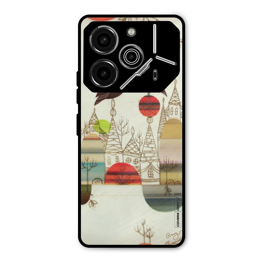 Owl Art Metal Back Case for Tecno Pova 6 Pro
