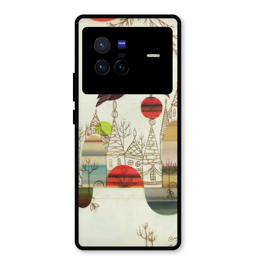 Owl Art Metal Back Case for Vivo X80