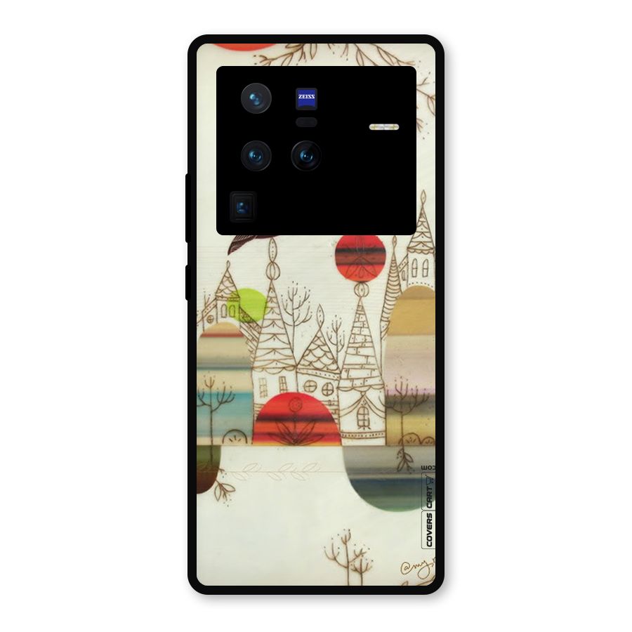 Owl Art Metal Back Case for Vivo X80 Pro