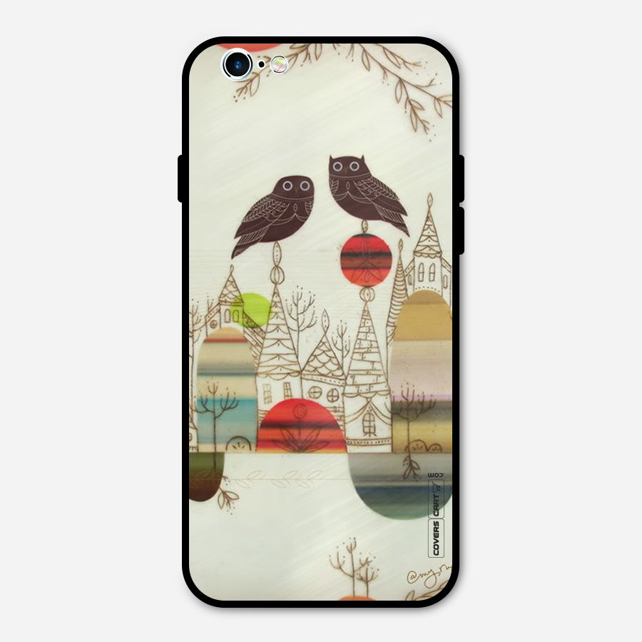 Owl Art Metal Back Case for iPhone 6 6s