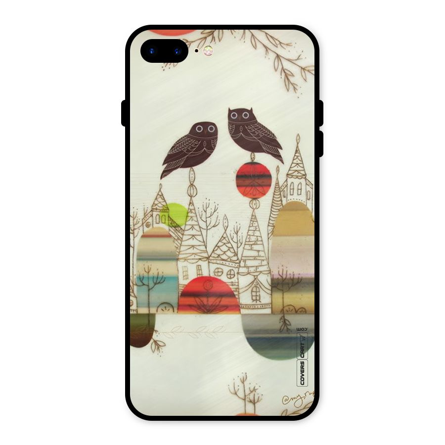 Owl Art Metal Back Case for iPhone 7 Plus
