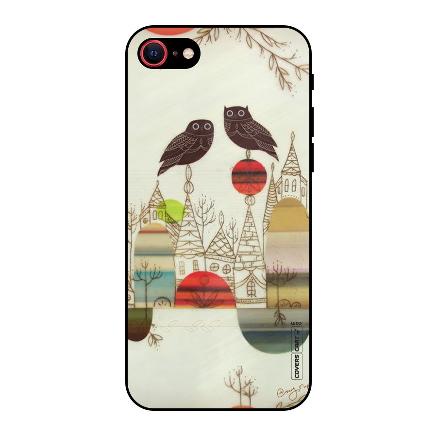 Owl Art Metal Back Case for iPhone SE 2022
