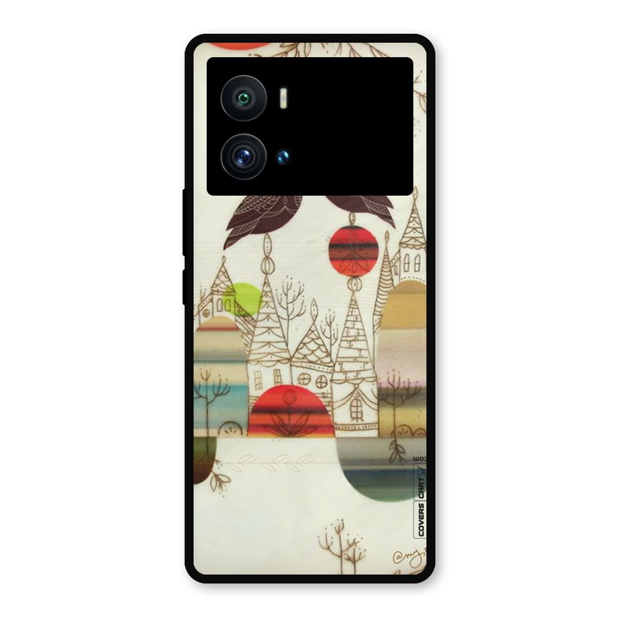Owl Art Metal Back Case for iQOO 9 Pro