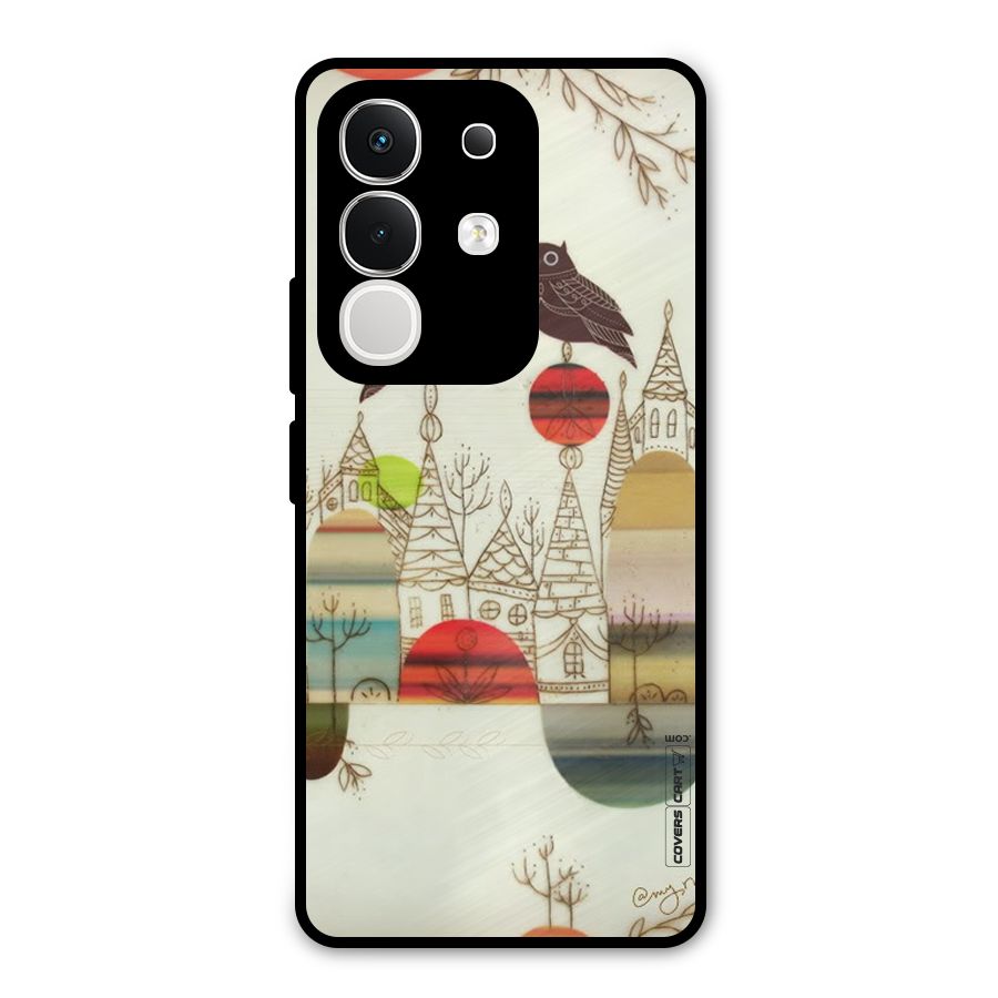 Owl Art Metal Back Case for iQOO Z10x