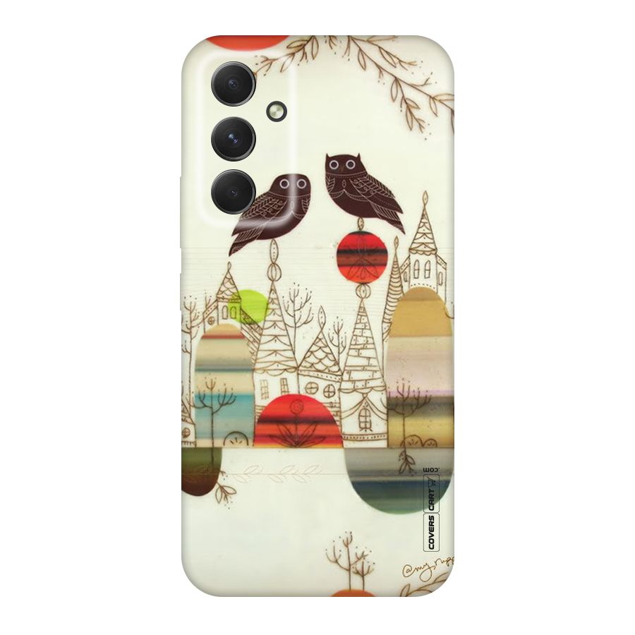 Owl Art Original Polycarbonate Back Case for Galaxy A54