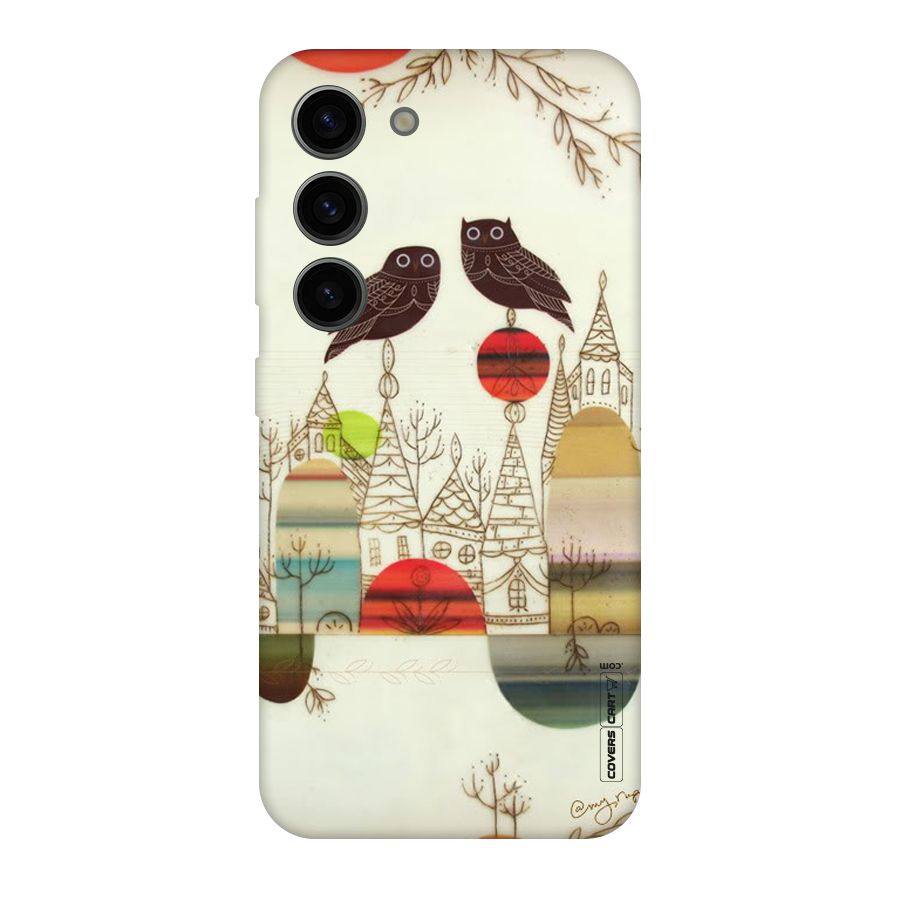 Owl Art Original Polycarbonate Back Case for Galaxy S23