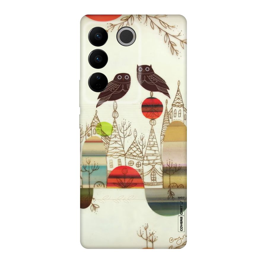 Owl Art Original Polycarbonate Back Case for Vivo V27
