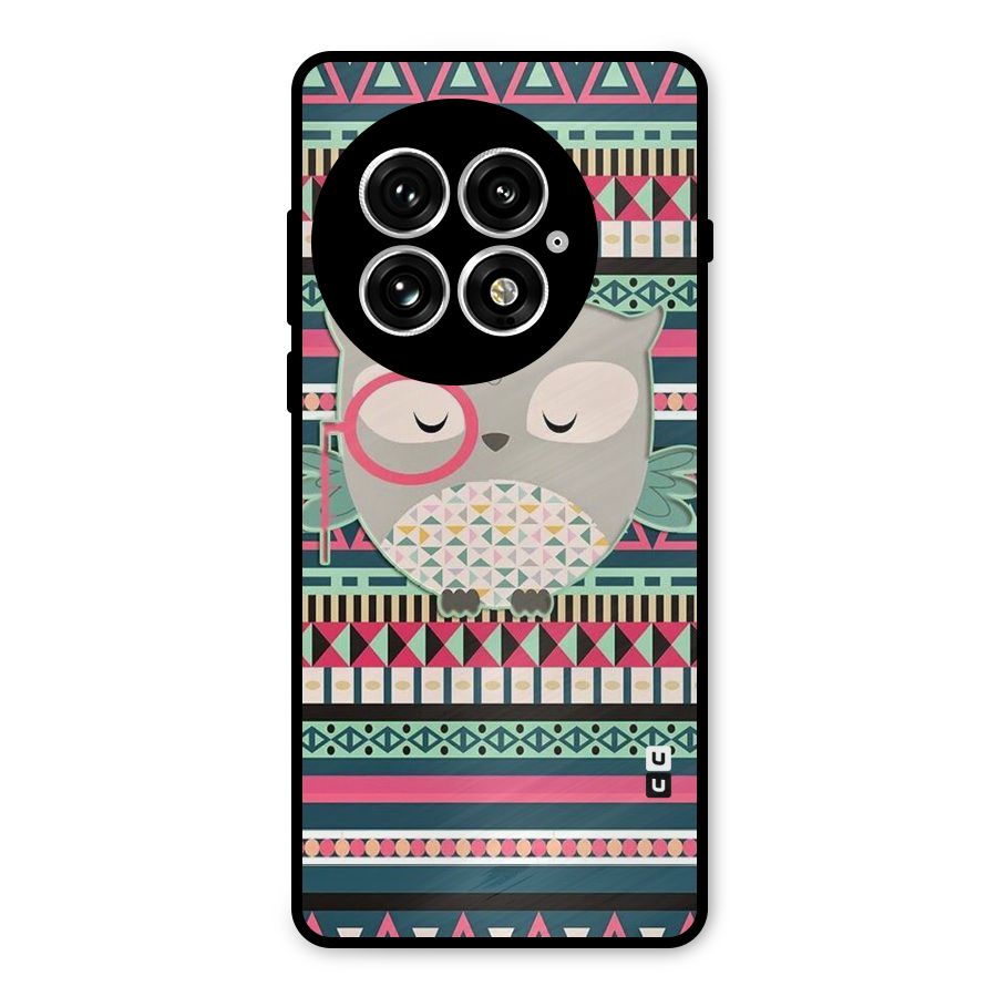 Owl Cute Pattern Metal Back Case for OnePlus 13