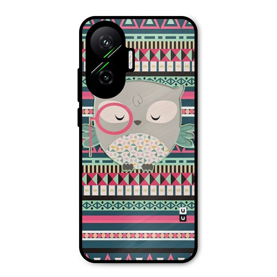 Owl Cute Pattern Metal Back Case for Poco F7