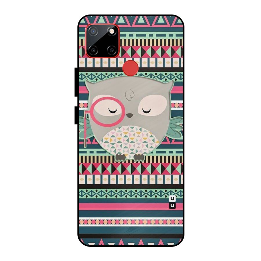 Owl Cute Pattern Metal Back Case for Realme C12