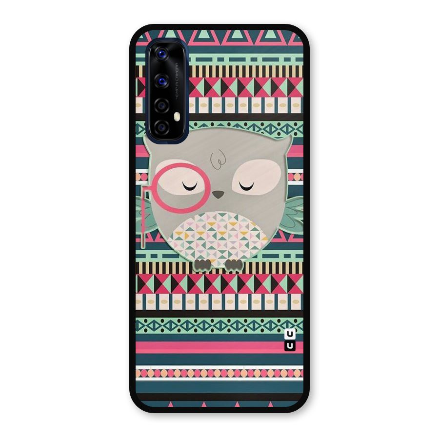 Owl Cute Pattern Metal Back Case for Realme Narzo 20 Pro