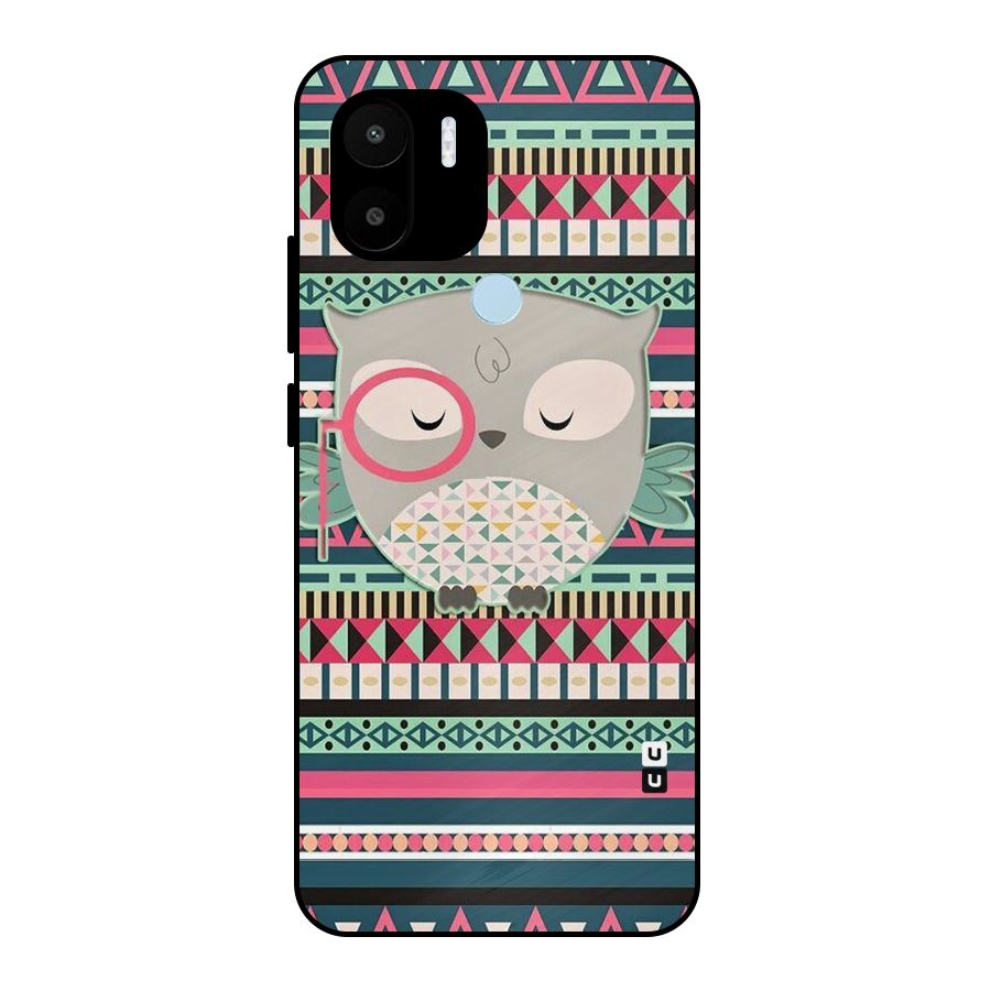 Owl Cute Pattern Metal Back Case for Redmi A1+