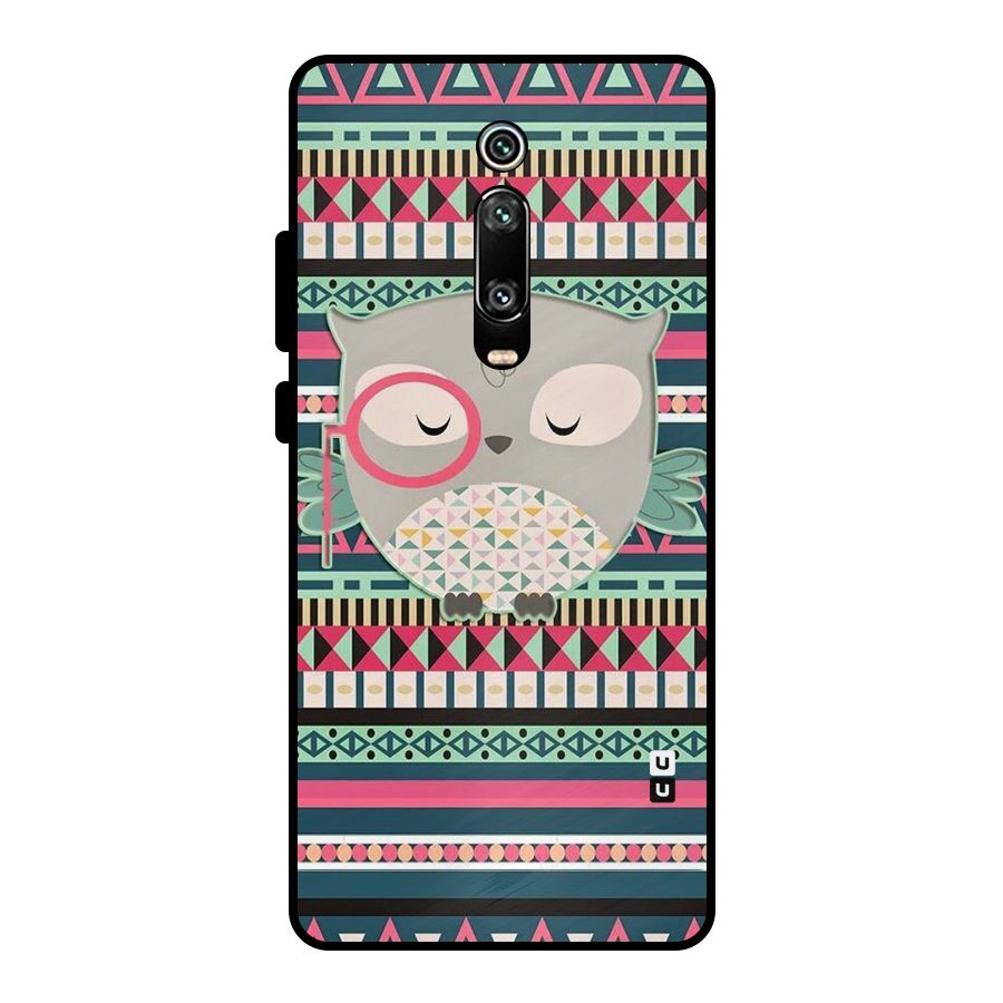 Owl Cute Pattern Metal Back Case for Redmi K20 Pro