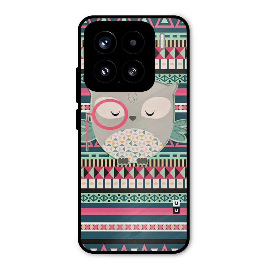 Owl Cute Pattern Metal Back Case for Xiaomi 15