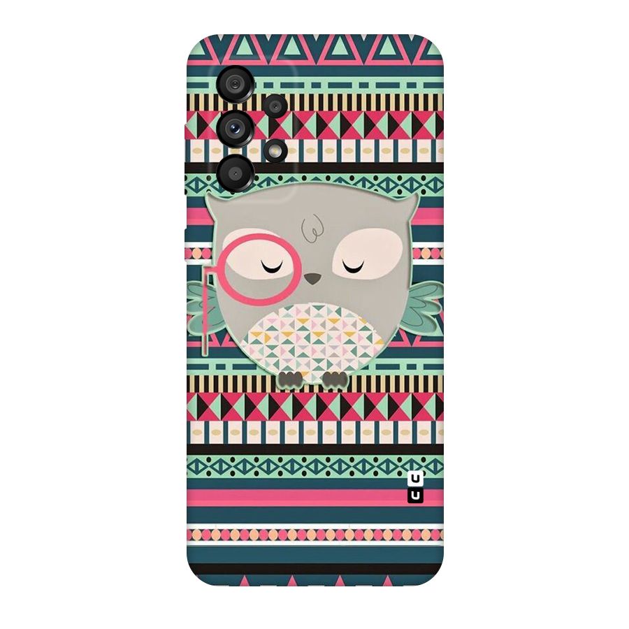 Owl Cute Pattern Original Polycarbonate Back Case for Galaxy A73 5G