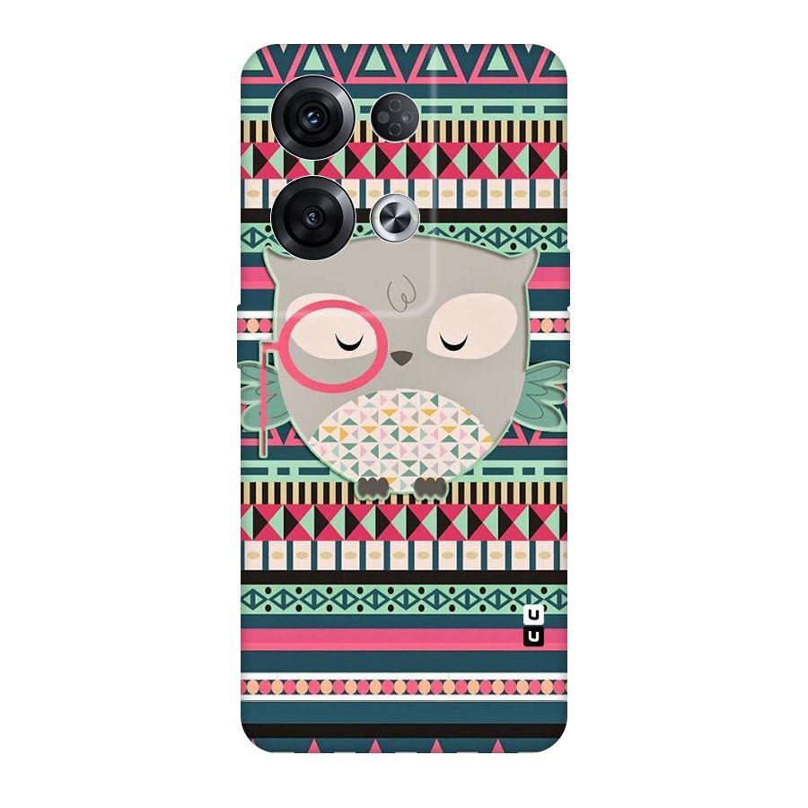 Owl Cute Pattern Original Polycarbonate Back Case for Oppo Reno8 Pro 5G